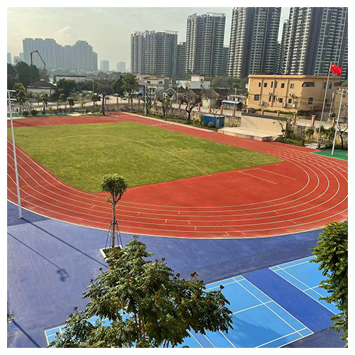 河南中山东凤镇中心小学无缝预制型跑道