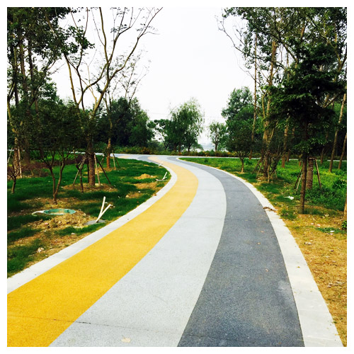 河南广陵公园彩色透水地坪