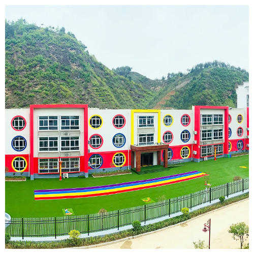 河南高坝店镇中心幼儿园人造草坪跑道